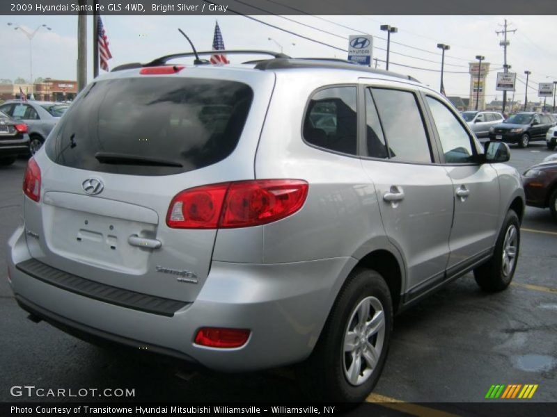 Bright Silver / Gray 2009 Hyundai Santa Fe GLS 4WD
