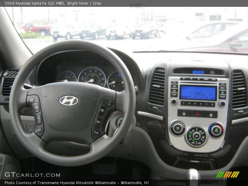Bright Silver / Gray 2009 Hyundai Santa Fe GLS 4WD