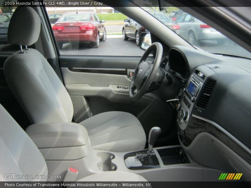 Bright Silver / Gray 2009 Hyundai Santa Fe GLS 4WD