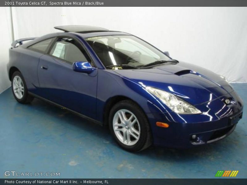 Spectra Blue Mica / Black/Blue 2001 Toyota Celica GT
