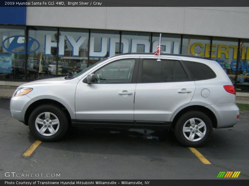 Bright Silver / Gray 2009 Hyundai Santa Fe GLS 4WD