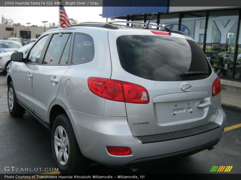 Bright Silver / Gray 2009 Hyundai Santa Fe GLS 4WD