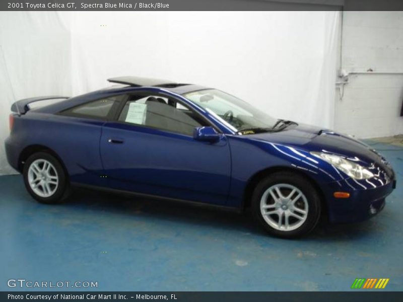 Spectra Blue Mica / Black/Blue 2001 Toyota Celica GT