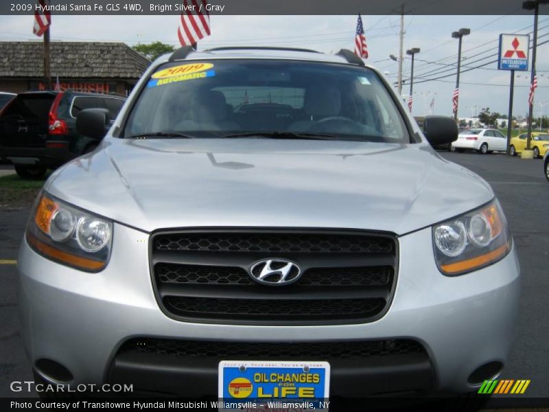 Bright Silver / Gray 2009 Hyundai Santa Fe GLS 4WD