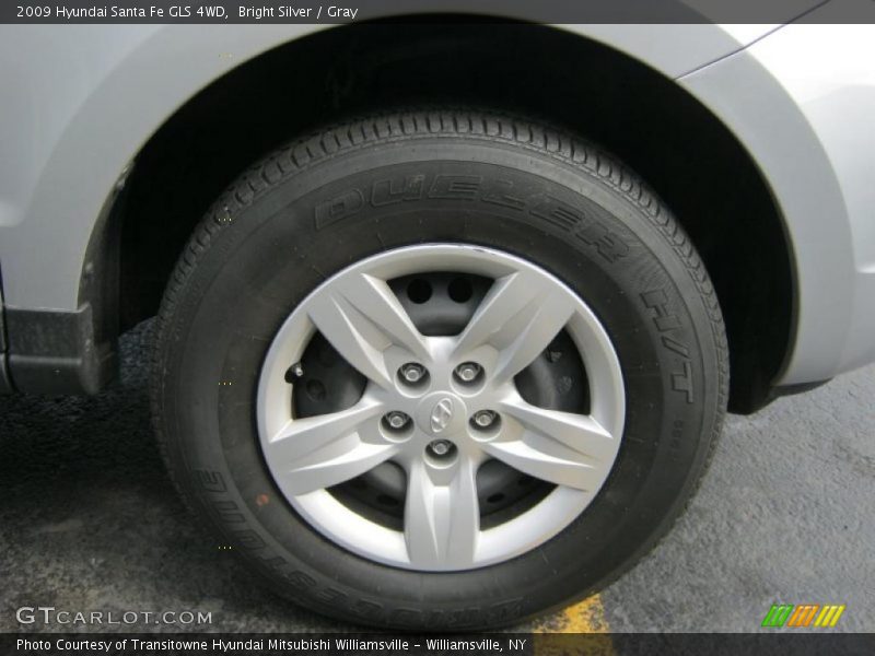 Bright Silver / Gray 2009 Hyundai Santa Fe GLS 4WD