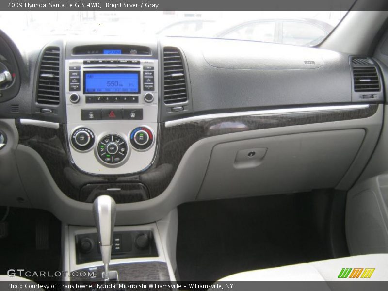 Bright Silver / Gray 2009 Hyundai Santa Fe GLS 4WD