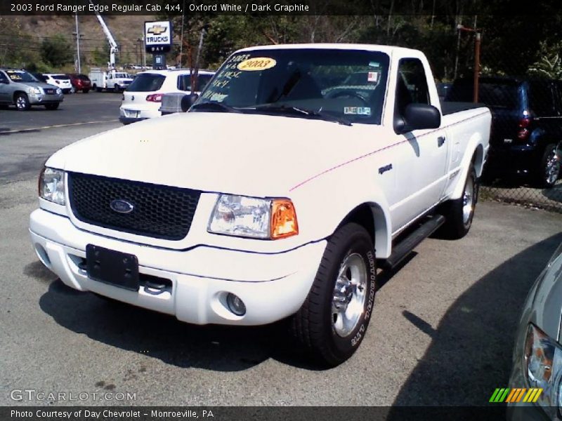Oxford White / Dark Graphite 2003 Ford Ranger Edge Regular Cab 4x4