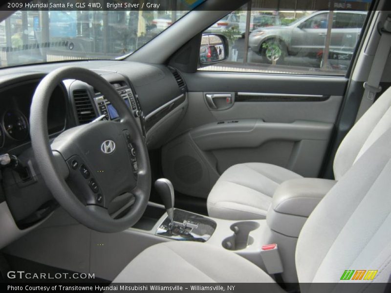 Bright Silver / Gray 2009 Hyundai Santa Fe GLS 4WD