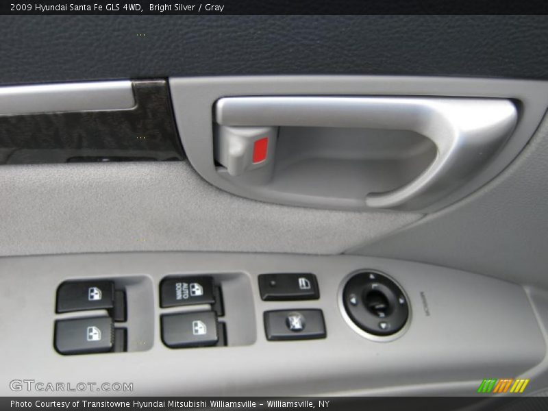 Bright Silver / Gray 2009 Hyundai Santa Fe GLS 4WD