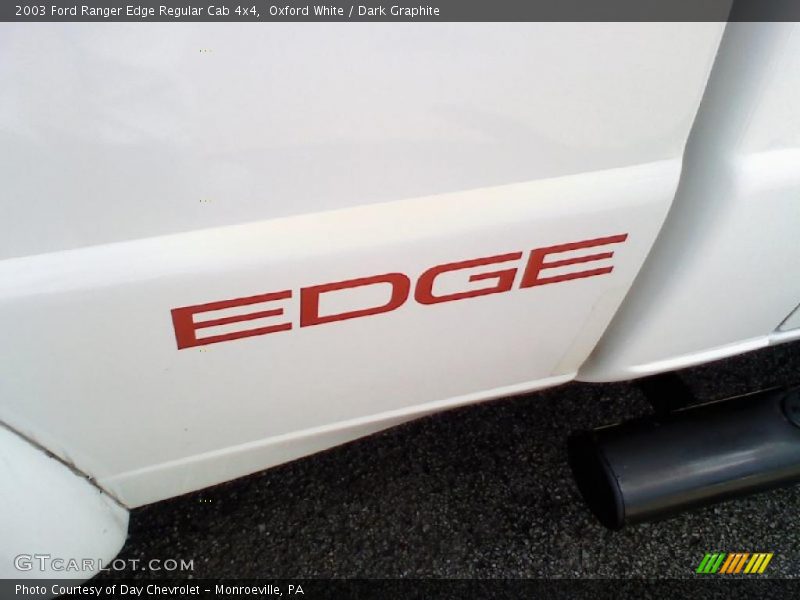 Oxford White / Dark Graphite 2003 Ford Ranger Edge Regular Cab 4x4