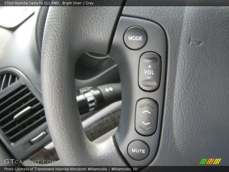 Bright Silver / Gray 2009 Hyundai Santa Fe GLS 4WD