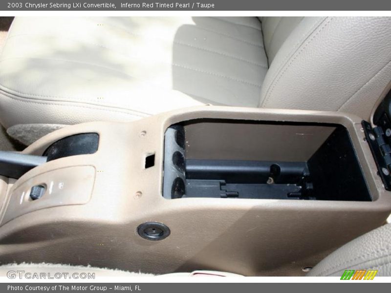 Inferno Red Tinted Pearl / Taupe 2003 Chrysler Sebring LXi Convertible