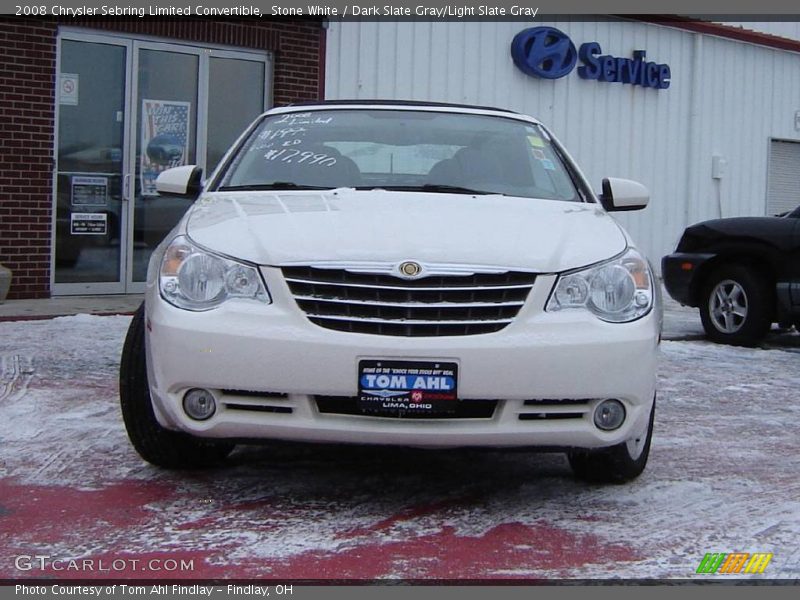 Stone White / Dark Slate Gray/Light Slate Gray 2008 Chrysler Sebring Limited Convertible