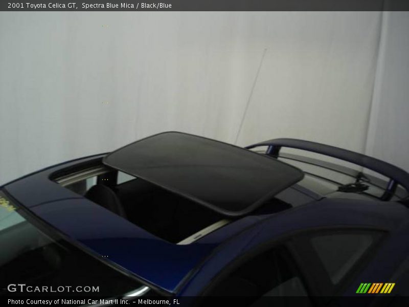 Spectra Blue Mica / Black/Blue 2001 Toyota Celica GT
