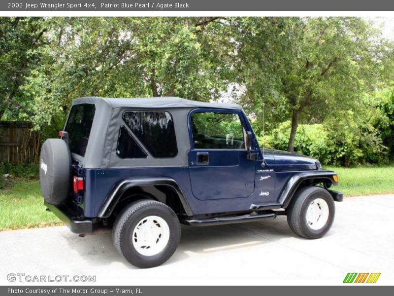 Patriot Blue Pearl / Agate Black 2002 Jeep Wrangler Sport 4x4