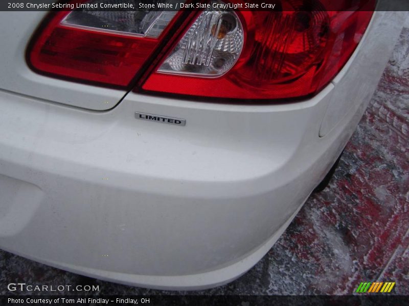 Stone White / Dark Slate Gray/Light Slate Gray 2008 Chrysler Sebring Limited Convertible
