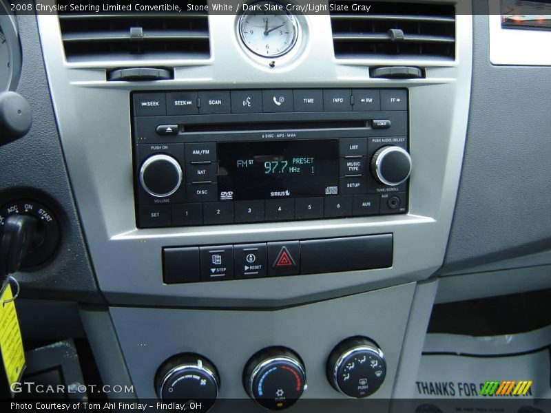 Stone White / Dark Slate Gray/Light Slate Gray 2008 Chrysler Sebring Limited Convertible