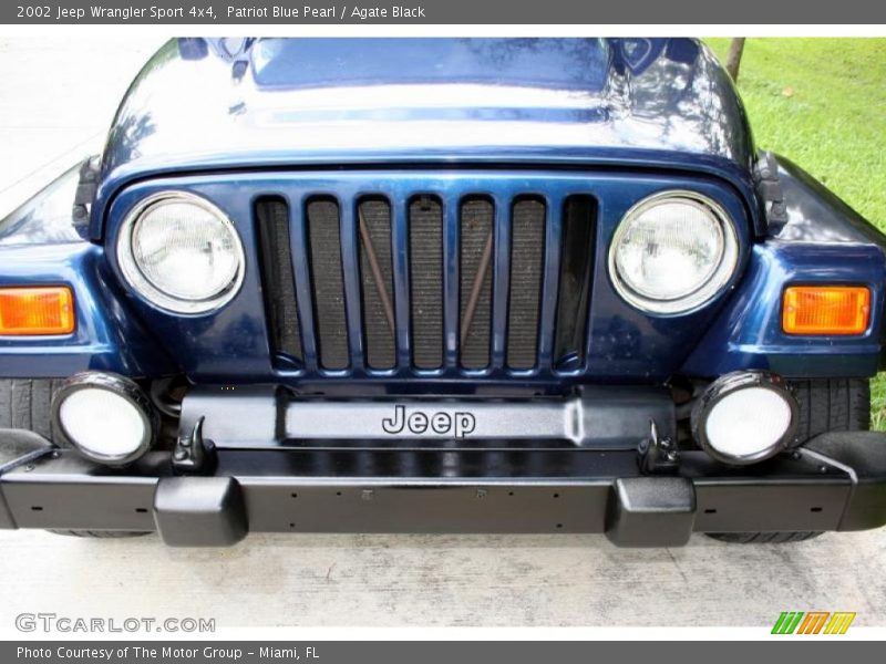 Patriot Blue Pearl / Agate Black 2002 Jeep Wrangler Sport 4x4