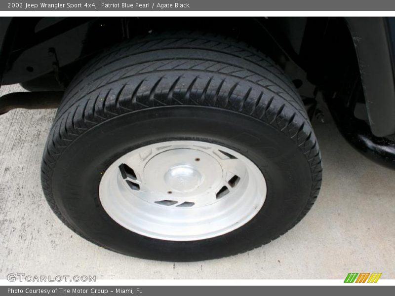 Patriot Blue Pearl / Agate Black 2002 Jeep Wrangler Sport 4x4