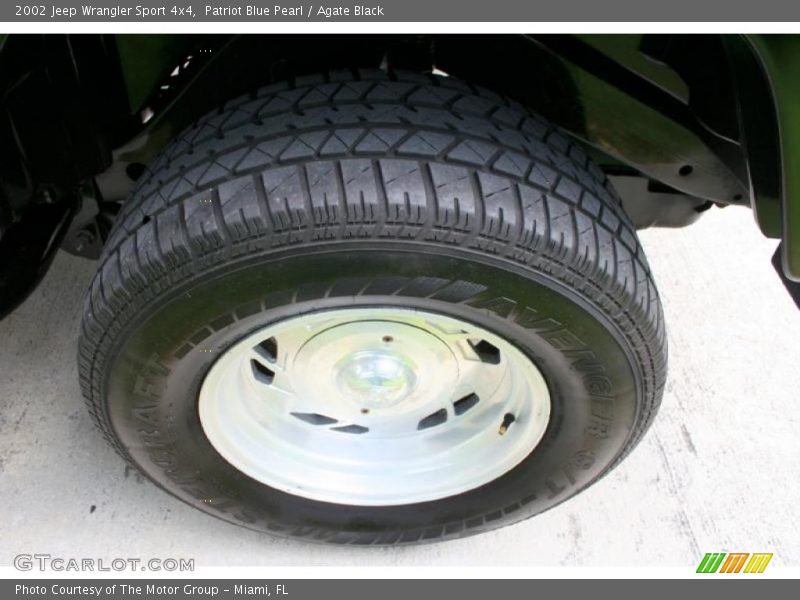 Patriot Blue Pearl / Agate Black 2002 Jeep Wrangler Sport 4x4