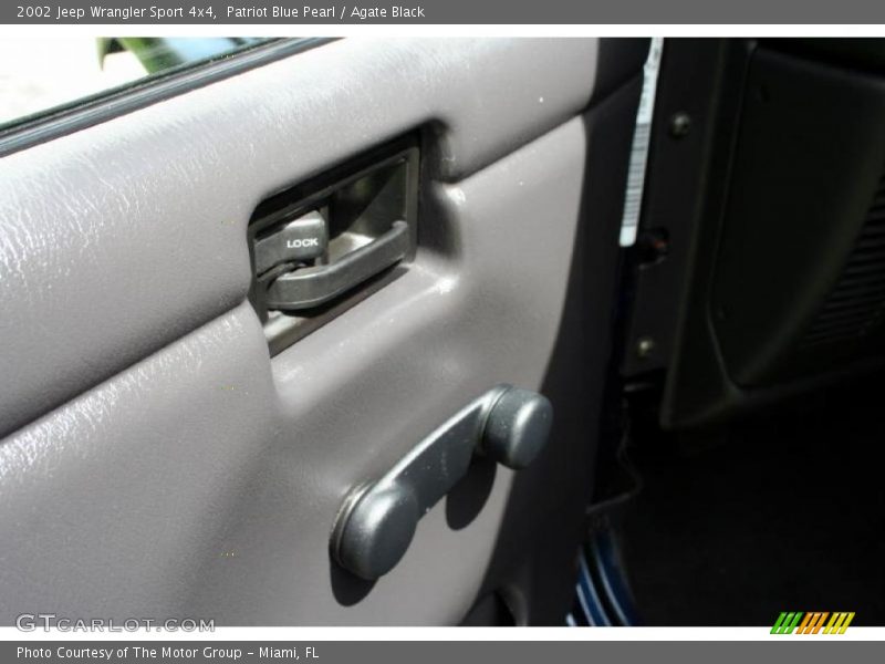 Patriot Blue Pearl / Agate Black 2002 Jeep Wrangler Sport 4x4