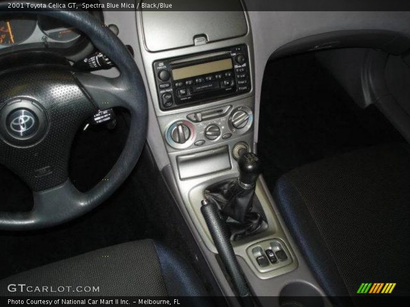 Spectra Blue Mica / Black/Blue 2001 Toyota Celica GT