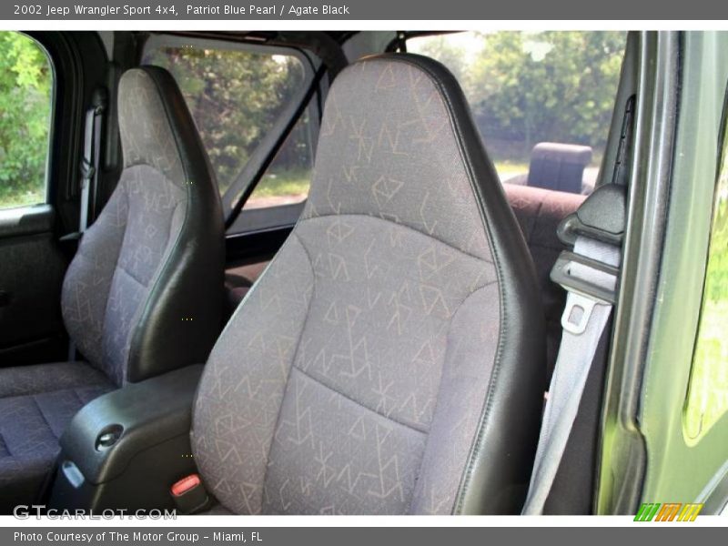 Patriot Blue Pearl / Agate Black 2002 Jeep Wrangler Sport 4x4