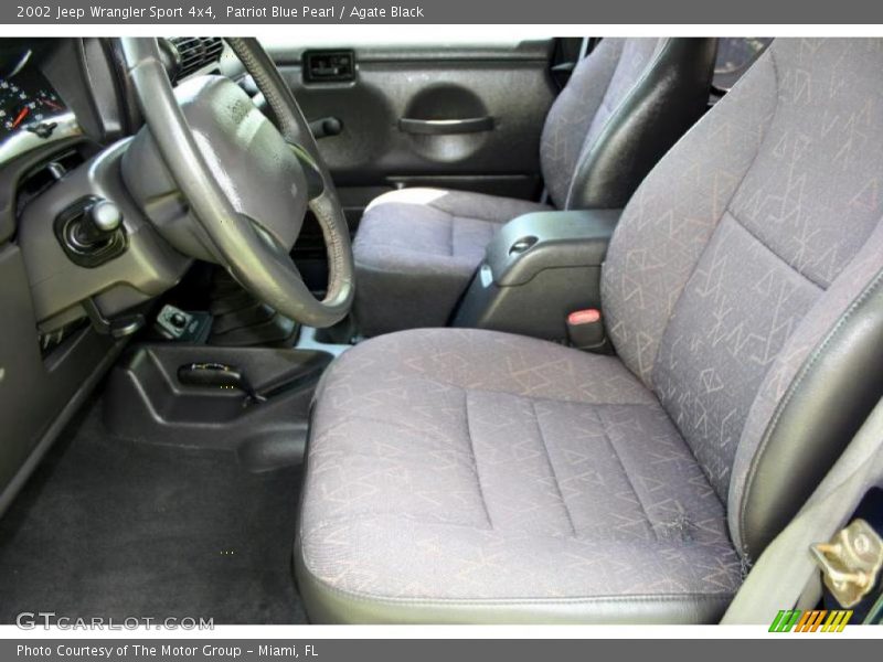 Patriot Blue Pearl / Agate Black 2002 Jeep Wrangler Sport 4x4