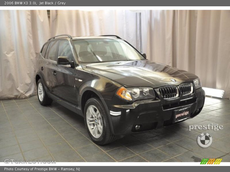 Jet Black / Grey 2006 BMW X3 3.0i