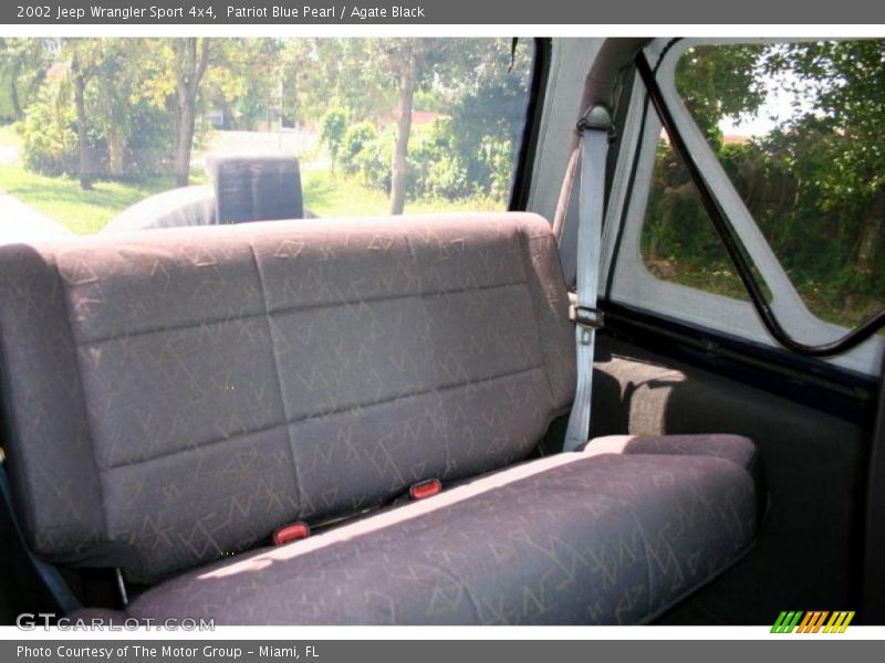 Patriot Blue Pearl / Agate Black 2002 Jeep Wrangler Sport 4x4