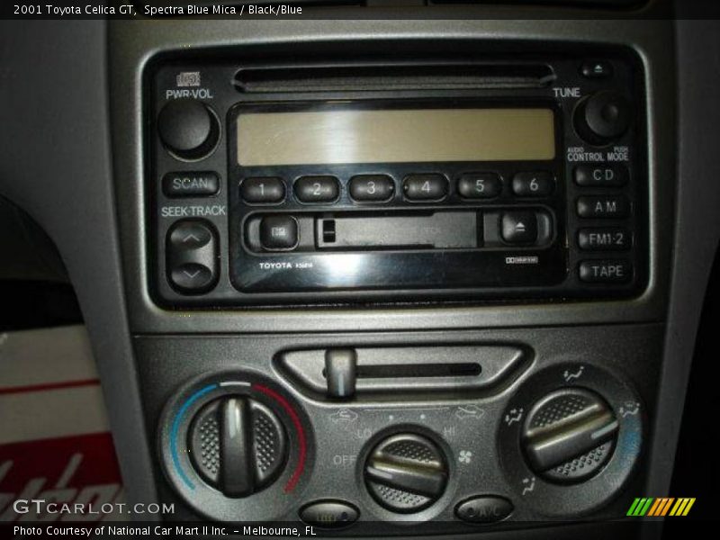 Spectra Blue Mica / Black/Blue 2001 Toyota Celica GT