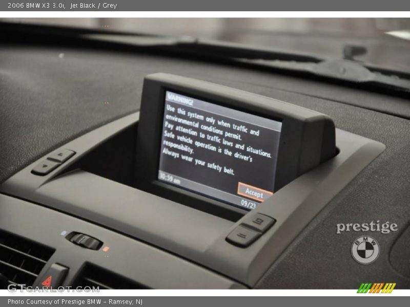 Jet Black / Grey 2006 BMW X3 3.0i