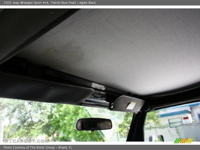 Patriot Blue Pearl / Agate Black 2002 Jeep Wrangler Sport 4x4