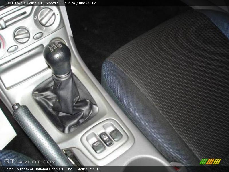 Spectra Blue Mica / Black/Blue 2001 Toyota Celica GT
