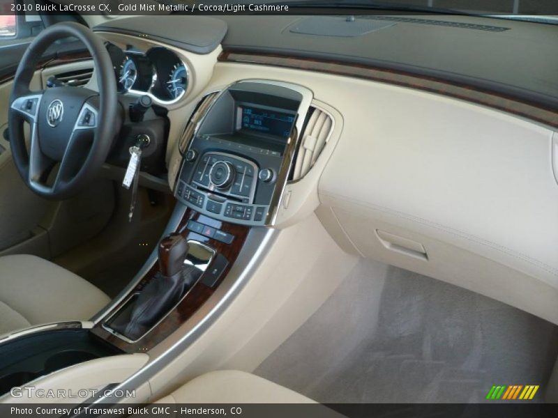 Gold Mist Metallic / Cocoa/Light Cashmere 2010 Buick LaCrosse CX