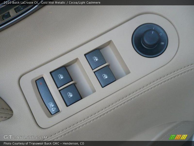 Gold Mist Metallic / Cocoa/Light Cashmere 2010 Buick LaCrosse CX