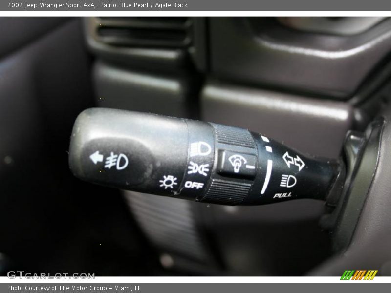 Patriot Blue Pearl / Agate Black 2002 Jeep Wrangler Sport 4x4