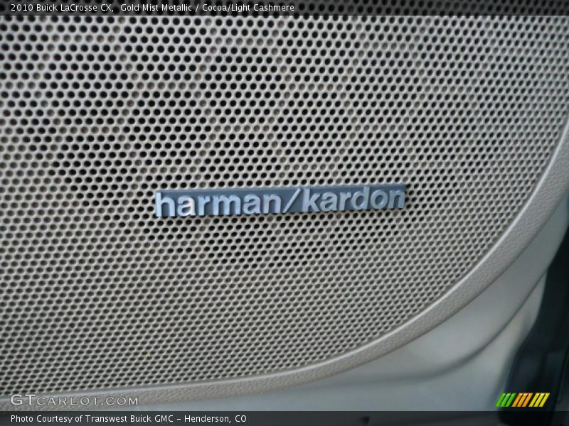 Gold Mist Metallic / Cocoa/Light Cashmere 2010 Buick LaCrosse CX