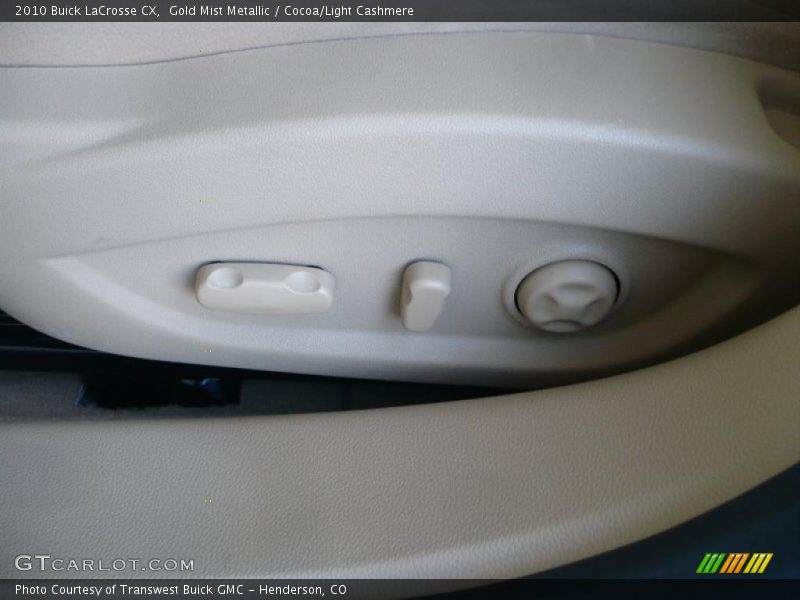 Gold Mist Metallic / Cocoa/Light Cashmere 2010 Buick LaCrosse CX