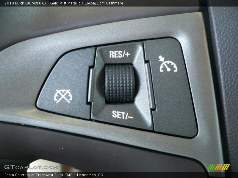 Gold Mist Metallic / Cocoa/Light Cashmere 2010 Buick LaCrosse CX