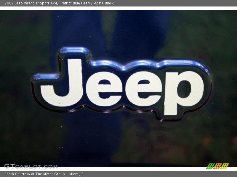 Patriot Blue Pearl / Agate Black 2002 Jeep Wrangler Sport 4x4