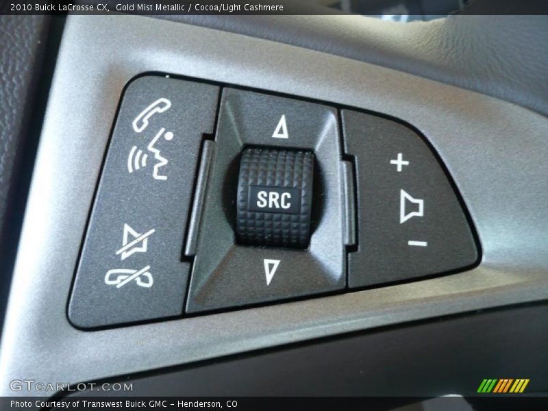 Gold Mist Metallic / Cocoa/Light Cashmere 2010 Buick LaCrosse CX