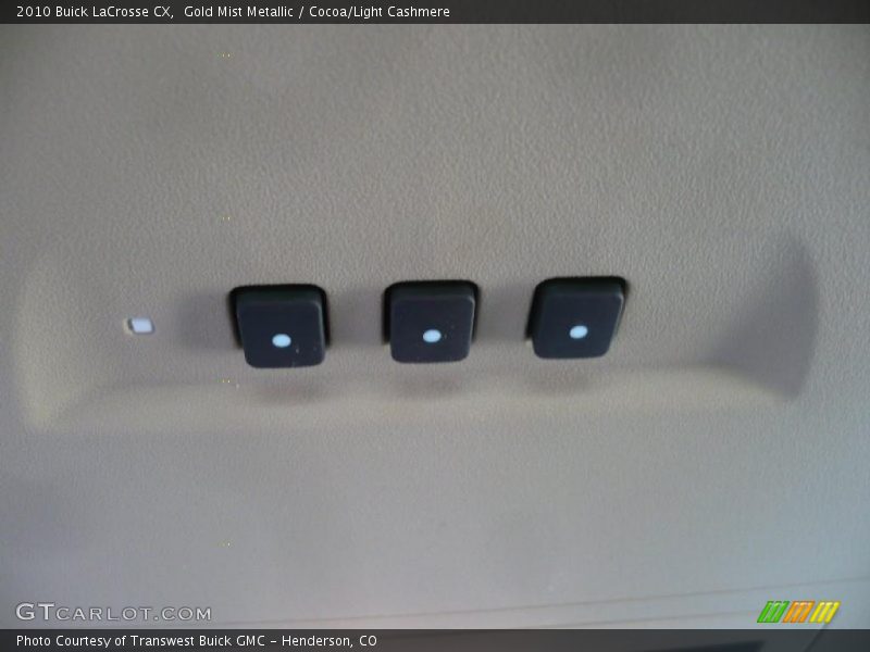 Gold Mist Metallic / Cocoa/Light Cashmere 2010 Buick LaCrosse CX