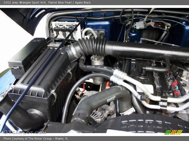 Patriot Blue Pearl / Agate Black 2002 Jeep Wrangler Sport 4x4