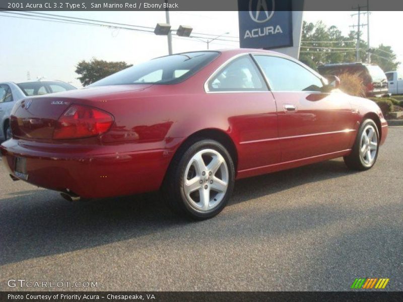 San Marino Red / Ebony Black 2001 Acura CL 3.2 Type S