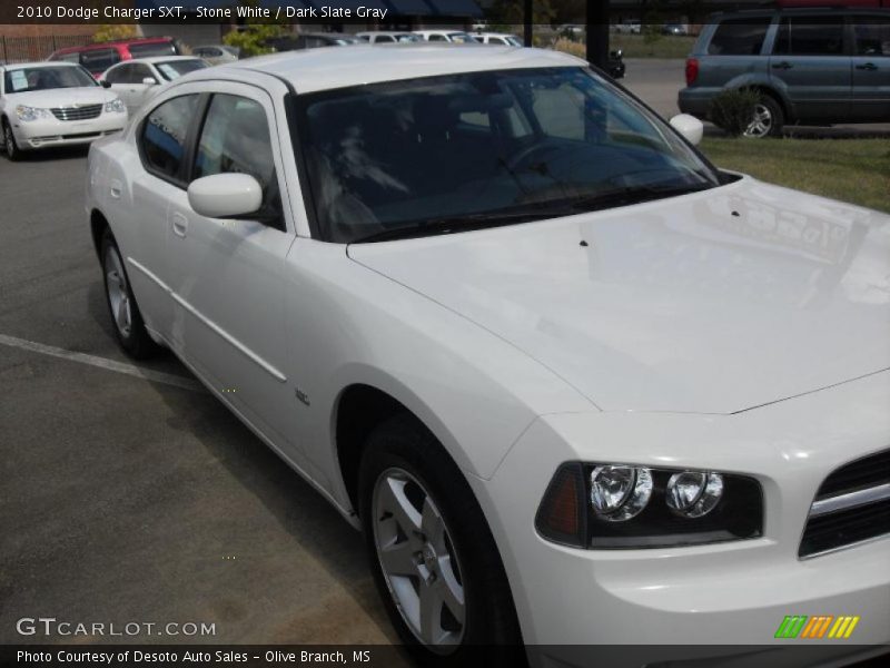 Stone White / Dark Slate Gray 2010 Dodge Charger SXT