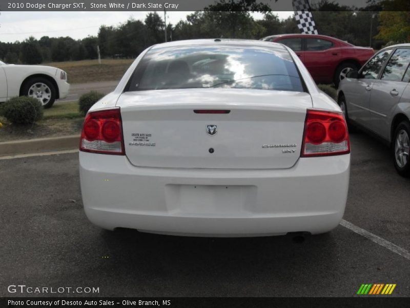 Stone White / Dark Slate Gray 2010 Dodge Charger SXT