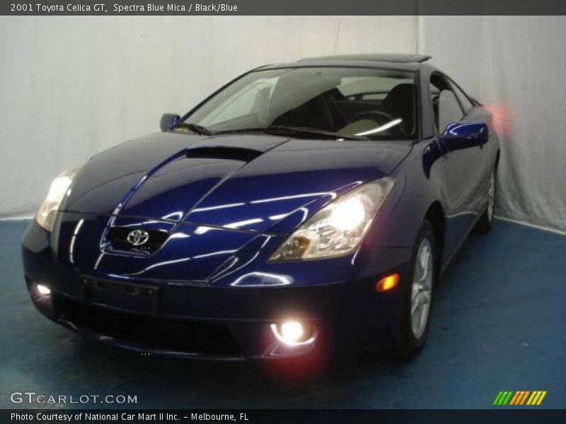 Spectra Blue Mica / Black/Blue 2001 Toyota Celica GT