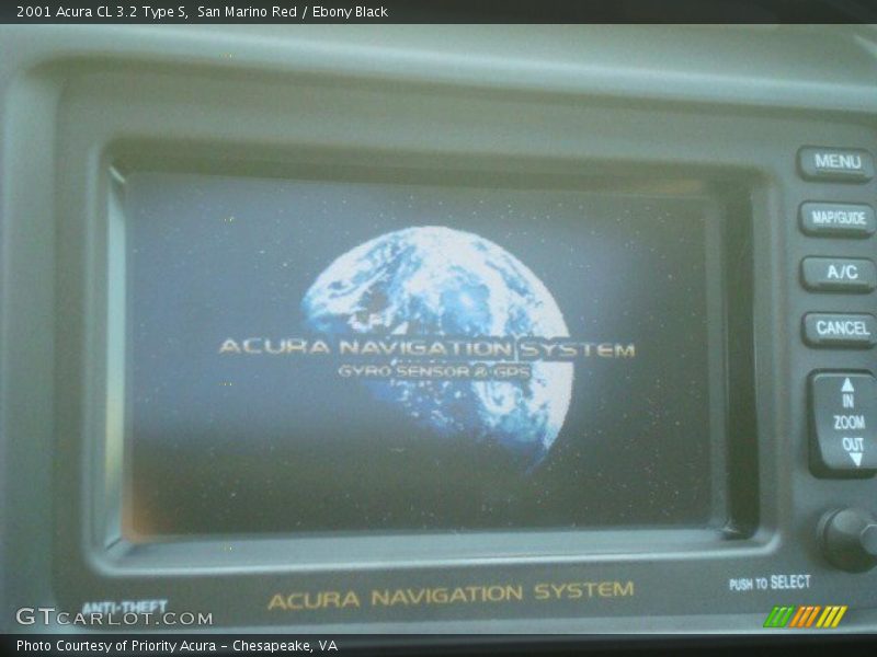 San Marino Red / Ebony Black 2001 Acura CL 3.2 Type S