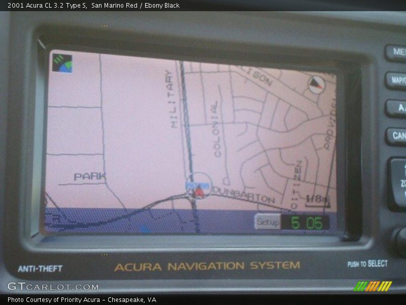 San Marino Red / Ebony Black 2001 Acura CL 3.2 Type S